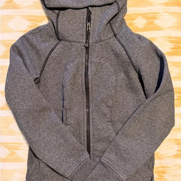 Lululemon Scuba Hoodie II in Heathered Speckled Black Size 4 - Picture 6 of 13